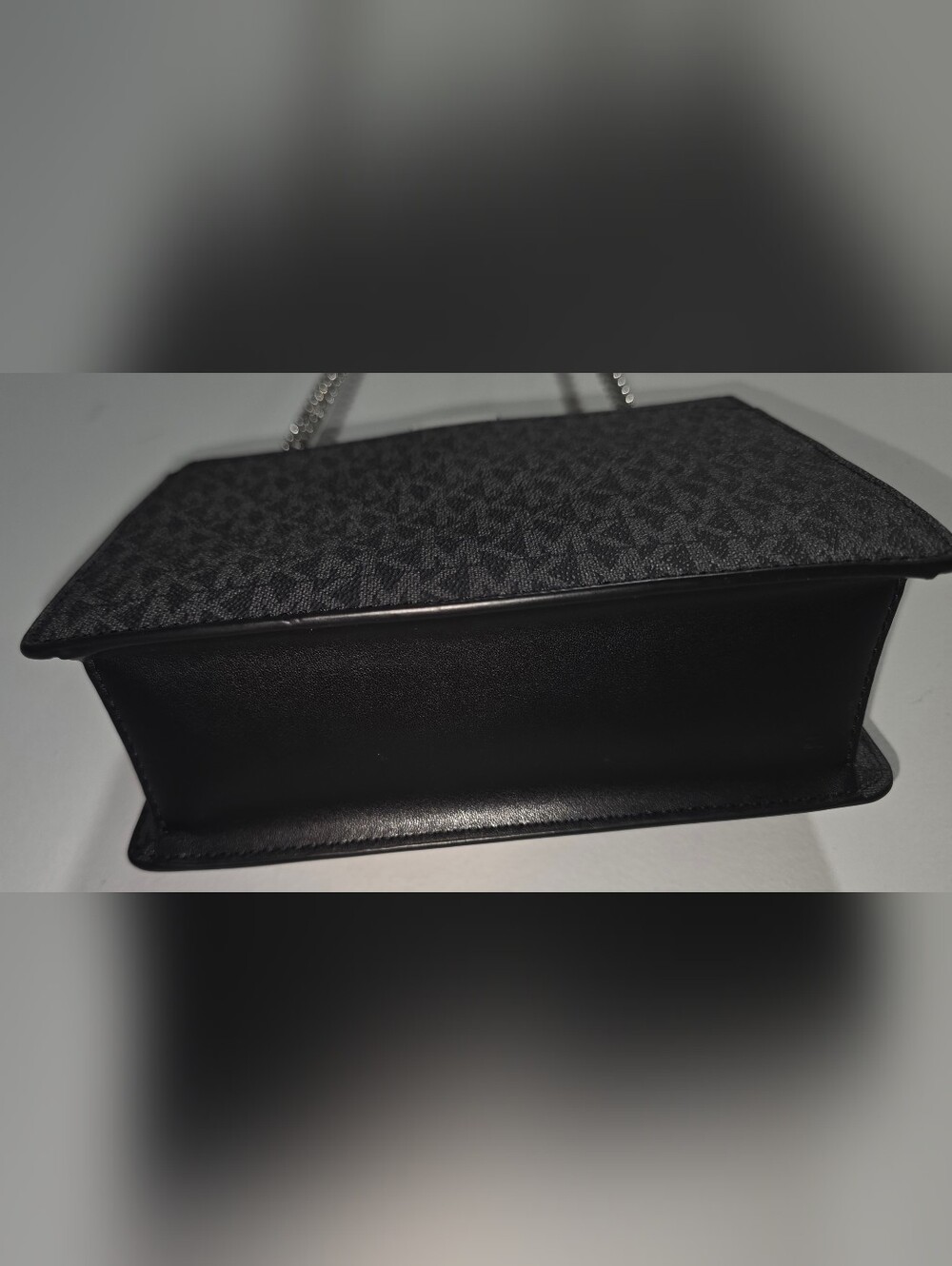 Michael Kors Black and White Greenwich Crossbody Bag - Picture 8 of 9